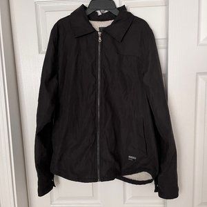 Ezekiel Men's Trucker jacket - black sueded. Medium.